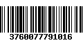 Código de Barras 3760077791016