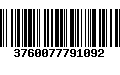 Código de Barras 3760077791092