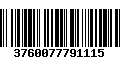 Código de Barras 3760077791115