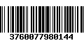 Código de Barras 3760077980144