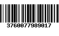 Código de Barras 3760077989017