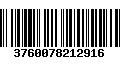 Código de Barras 3760078212916