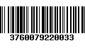 Código de Barras 3760079220033