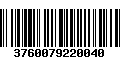 Código de Barras 3760079220040