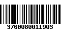 Código de Barras 3760080011903