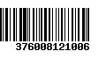 Código de Barras 376008121006