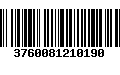 Código de Barras 3760081210190