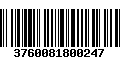 Código de Barras 3760081800247