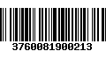 Código de Barras 3760081900213