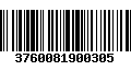 Código de Barras 3760081900305