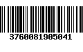 Código de Barras 3760081905041