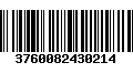 Código de Barras 3760082430214