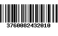 Código de Barras 3760082432010