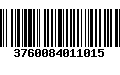 Código de Barras 3760084011015