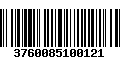 Código de Barras 3760085100121