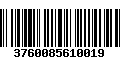 Código de Barras 3760085610019