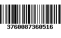 Código de Barras 3760087360516