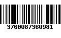 Código de Barras 3760087360981