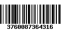 Código de Barras 3760087364316