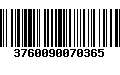 Código de Barras 3760090070365