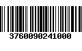 Código de Barras 3760090241000