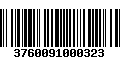 Código de Barras 3760091000323