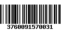 Código de Barras 3760091570031