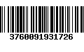 Código de Barras 3760091931726