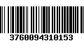 Código de Barras 3760094310153