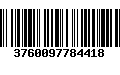 Código de Barras 3760097784418