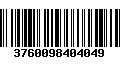 Código de Barras 3760098404049