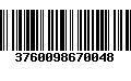 Código de Barras 3760098670048