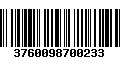 Código de Barras 3760098700233