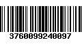 Código de Barras 3760099240097