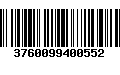 Código de Barras 3760099400552