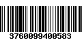 Código de Barras 3760099400583