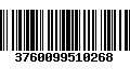 Código de Barras 3760099510268