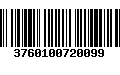 Código de Barras 3760100720099