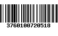 Código de Barras 3760100720518