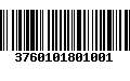 Código de Barras 3760101801001