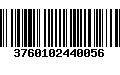 Código de Barras 3760102440056