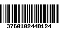 Código de Barras 3760102440124