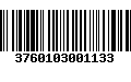 Código de Barras 3760103001133