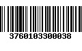 Código de Barras 3760103300038