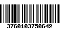 Código de Barras 3760103750642