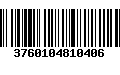 Código de Barras 3760104810406