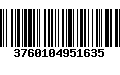 Código de Barras 3760104951635