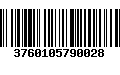 Código de Barras 3760105790028