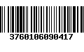 Código de Barras 3760106090417