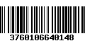 Código de Barras 3760106640148